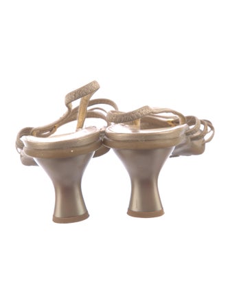 Stuart Weitzman Leather Slingback Sandals