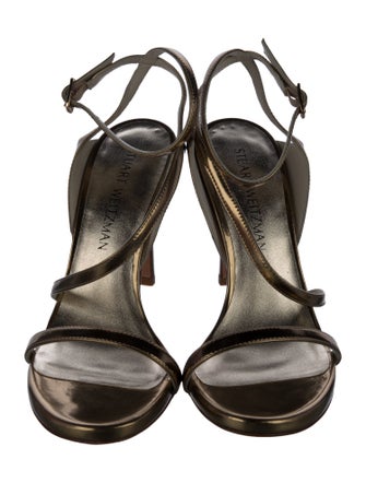 Stuart Weitzman Leather Slingback Sandals