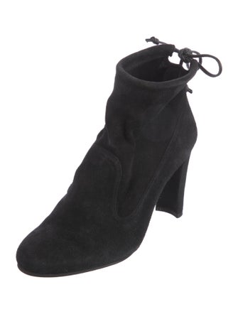 Stuart Weitzman Suede Lace-Up Boots