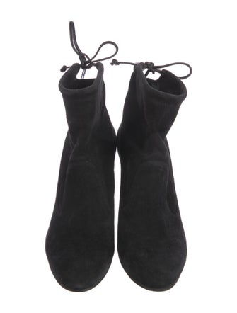 Stuart Weitzman Suede Lace-Up Boots