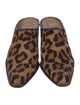 Stuart Weitzman Ponyhair Animal Print Mules