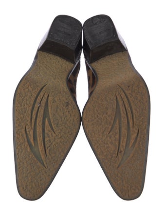 Stuart Weitzman Ponyhair Animal Print Mules