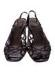 Stuart Weitzman Patent Leather Slingback Sandals