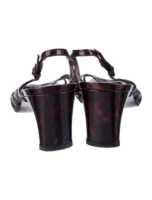 Stuart Weitzman Patent Leather Slingback Sandals