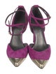 Stuart Weitzman Suede Printed D'Orsay Pumps
