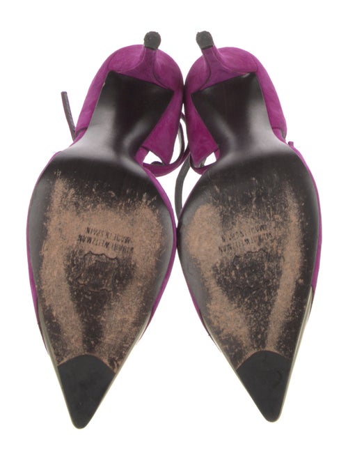 Stuart Weitzman Suede Printed D'Orsay Pumps