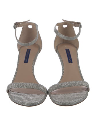 Stuart Weitzman Glitter Glitter Accents Sandals