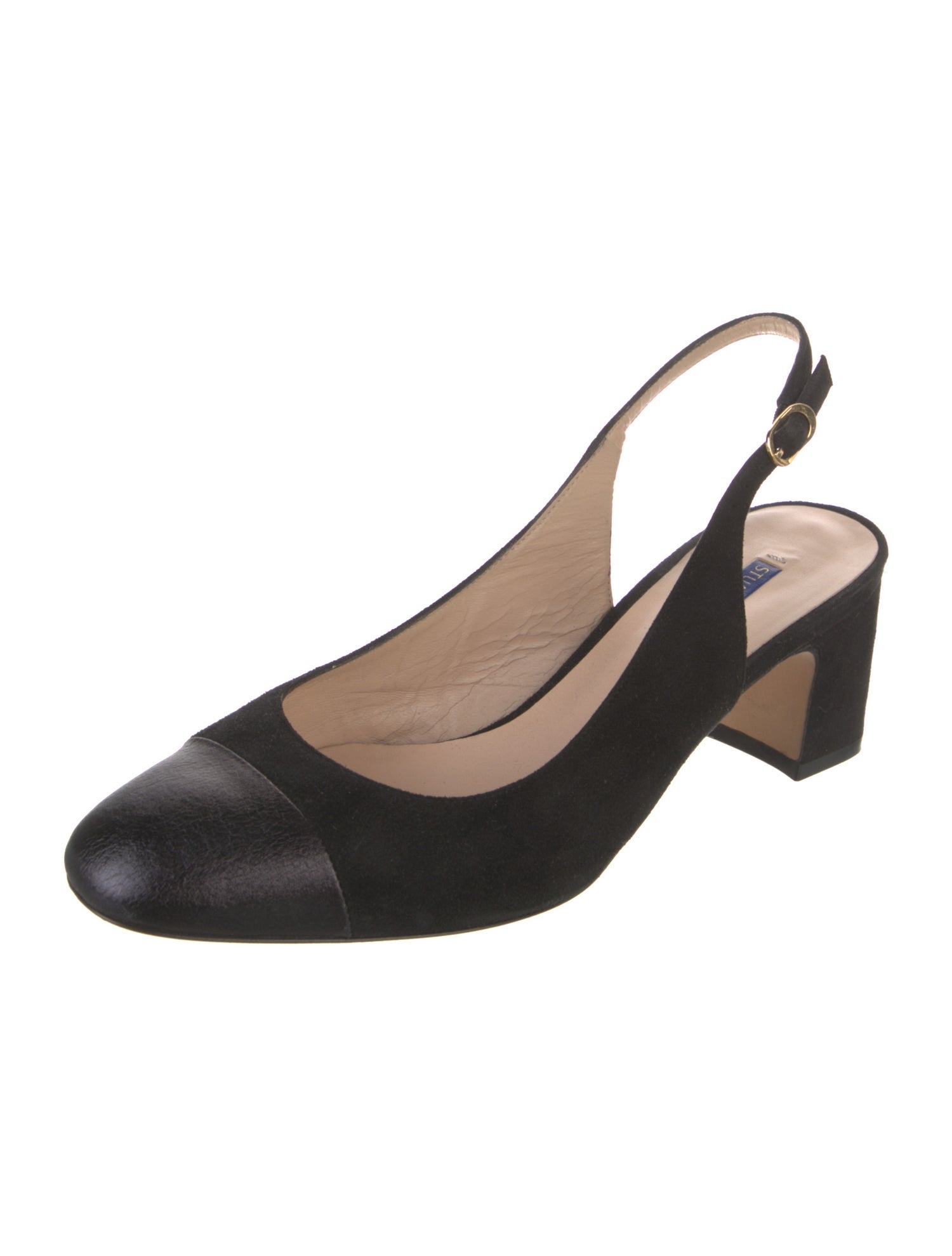 Stuart Weitzman Suede Slingback Pumps