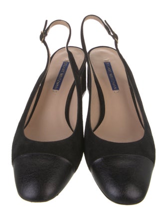 Stuart Weitzman Suede Slingback Pumps
