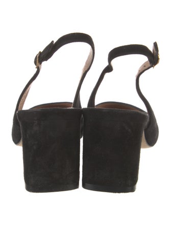 Stuart Weitzman Suede Slingback Pumps