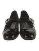 Stuart Weitzman Patent Leather Crystal Embellishments Mary Jane Flats