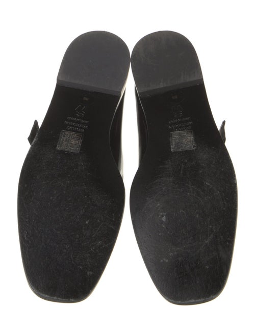 Stuart Weitzman Patent Leather Crystal Embellishments Mary Jane Flats