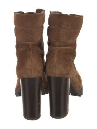 Stuart Weitzman Suede Lace-Up Boots