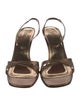 Stuart Weitzman Leather Slingback Sandals