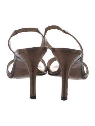 Stuart Weitzman Leather Slingback Sandals