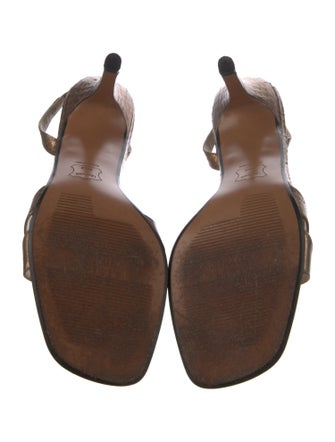 Stuart Weitzman Leather Slingback Sandals