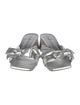 Stuart Weitzman Leather Printed Slides