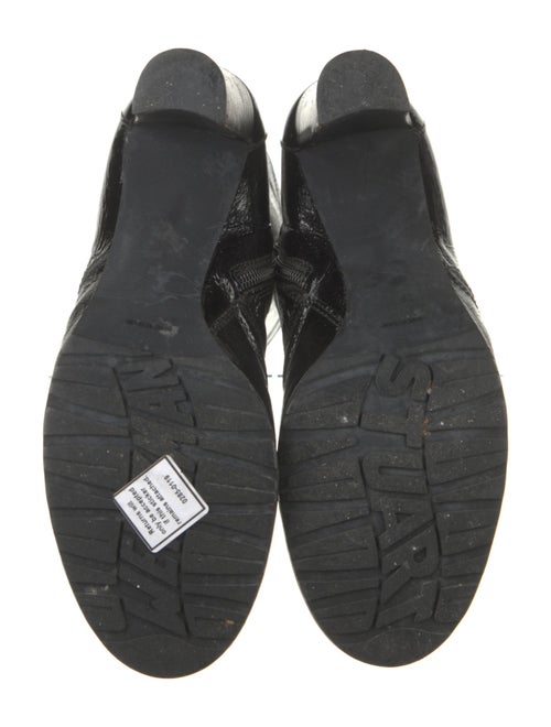 Stuart Weitzman Patent Leather Lace-Up Boots