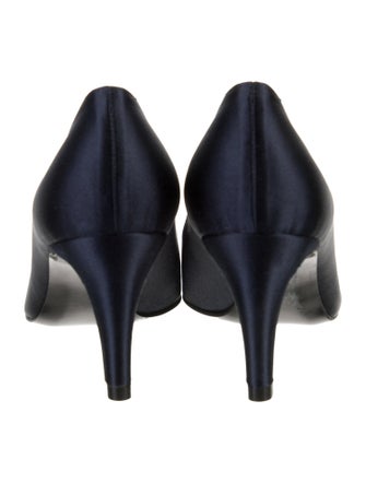 Stuart Weitzman Satin Crystal Embellishments Pumps