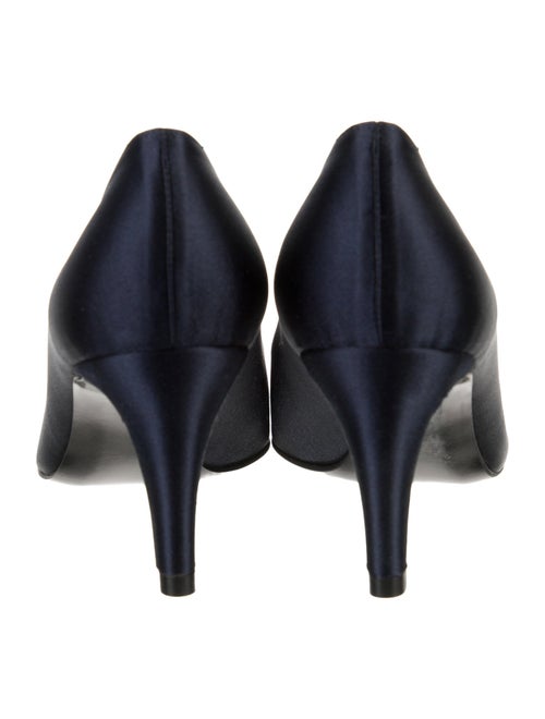 Stuart Weitzman Satin Crystal Embellishments Pumps