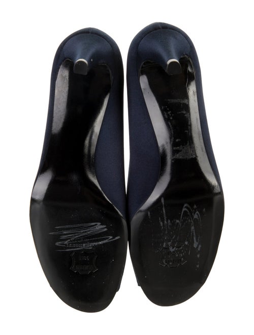 Stuart Weitzman Satin Crystal Embellishments Pumps