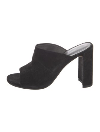 Stuart Weitzman Suede Slides