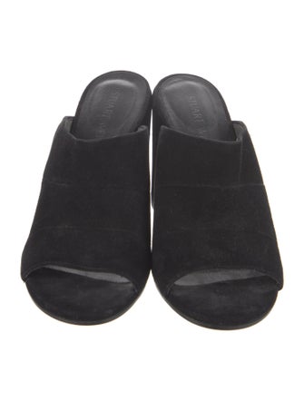 Stuart Weitzman Suede Slides