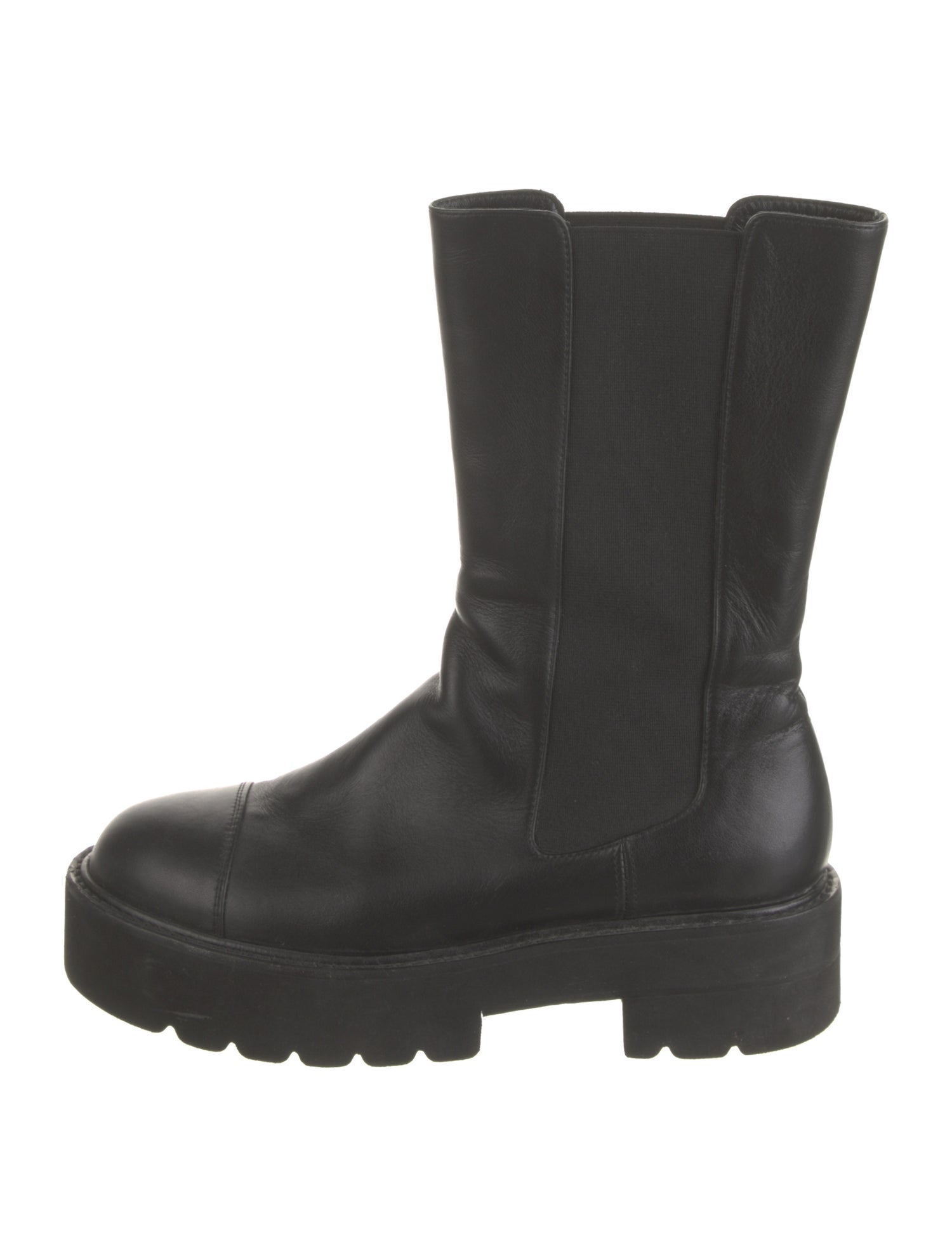 Stuart Weitzman Leather Rain Boots