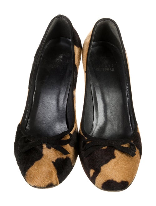 Stuart Weitzman Ponyhair Animal Print Slingback Pumps