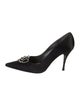 Stuart Weitzman Satin Crystal Embellishments Pumps
