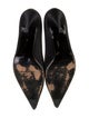 Stuart Weitzman Satin Crystal Embellishments Pumps