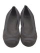 Stuart Weitzman Suede Grosgrain Trim Flats