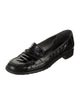 Stuart Weitzman Embossed Leather Loafers