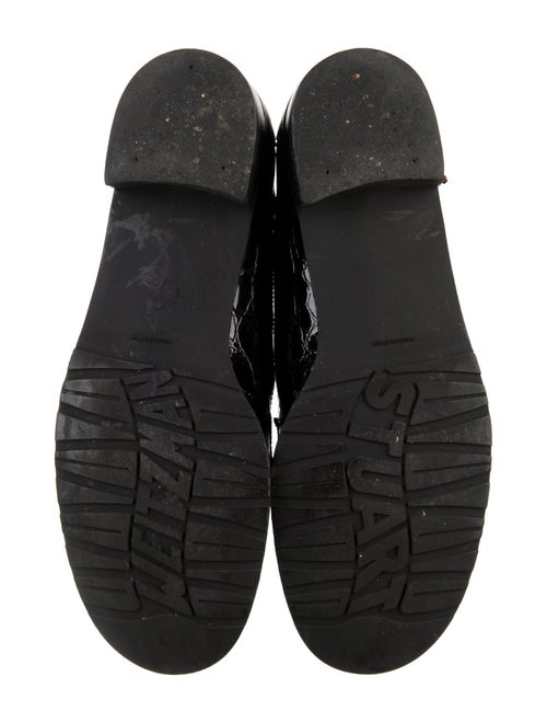 Stuart Weitzman Embossed Leather Loafers