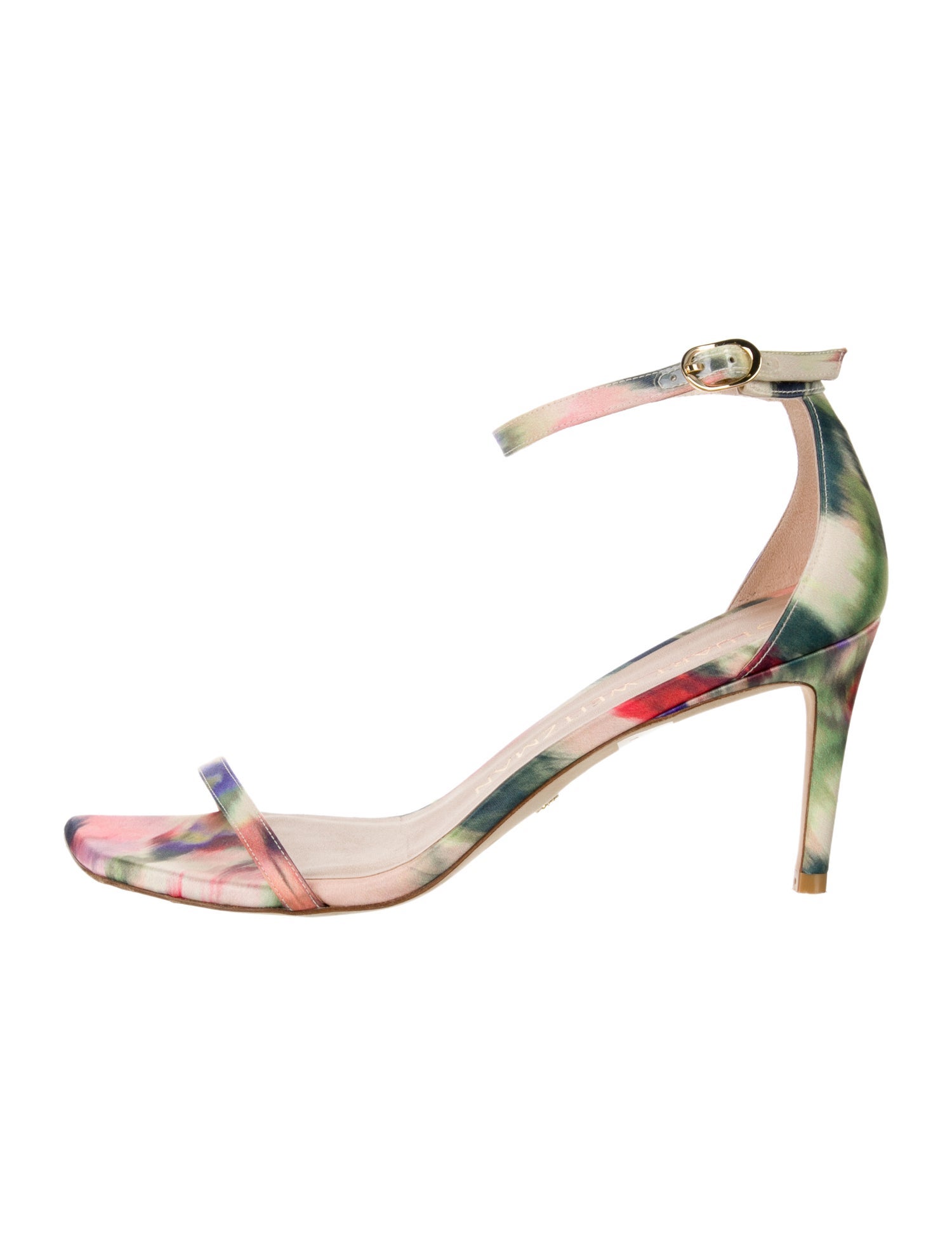 Stuart Weitzman Suede Tie-Dye Print Sandals