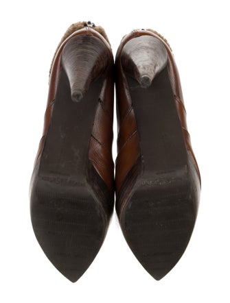 Stuart Weitzman Leather Lace-Up Boots