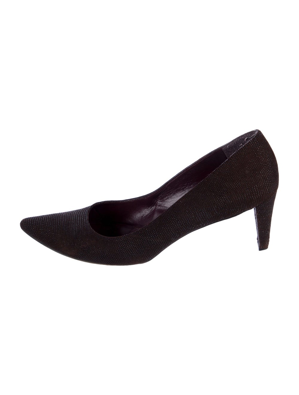 Stuart Weitzman Pumps Brown Semi-Pointed Toes - image 1