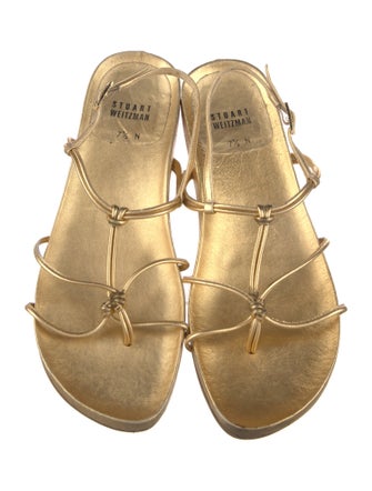 Stuart Weitzman Leather Slingback Sandals
