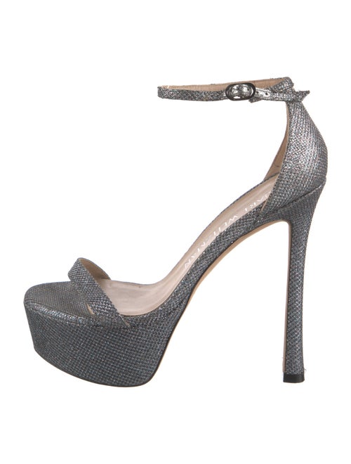 Stuart Weitzman Glitter Glitter Accents Sandals