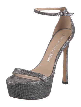 Stuart Weitzman Glitter Glitter Accents Sandals