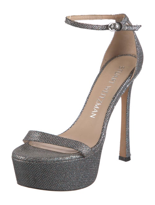 Stuart Weitzman Glitter Glitter Accents Sandals