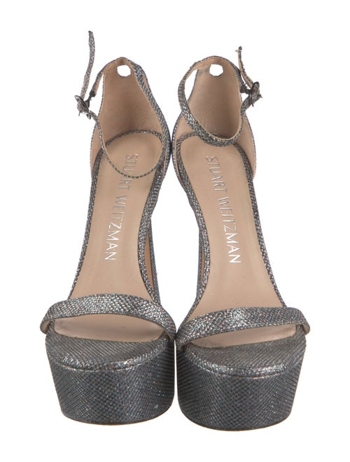 Stuart Weitzman Glitter Glitter Accents Sandals