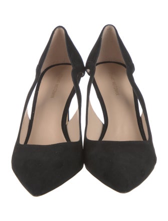 Stuart Weitzman Suede Slingback Pumps