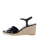 Stuart Weitzman Patent Leather Espadrilles
