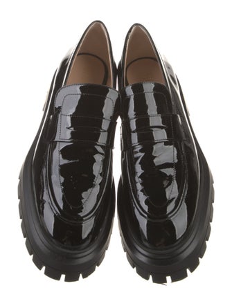 Stuart Weitzman Patent Leather Loafers