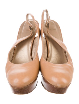 Stuart Weitzman Leather Slingback Pumps