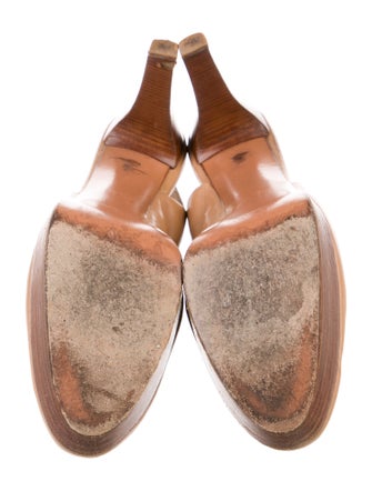 Stuart Weitzman Leather Slingback Pumps