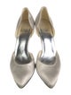 Stuart Weitzman Satin Crystal Embellishments D'Orsay Pumps