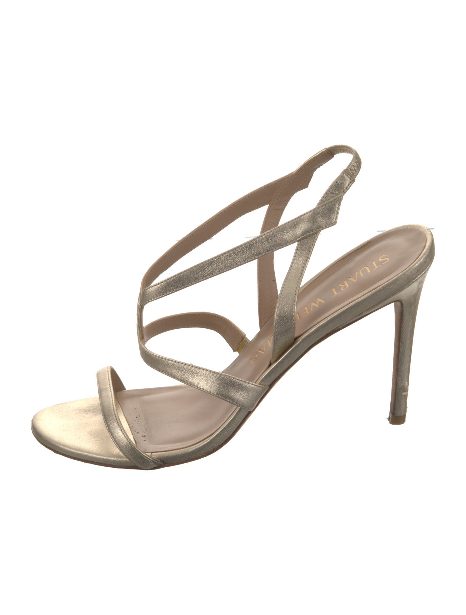 Stuart Weitzman Leather Slingback Sandals