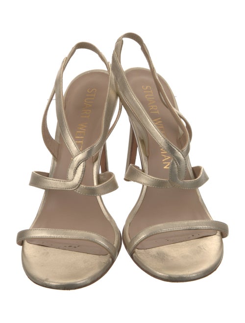 Stuart Weitzman Leather Slingback Sandals